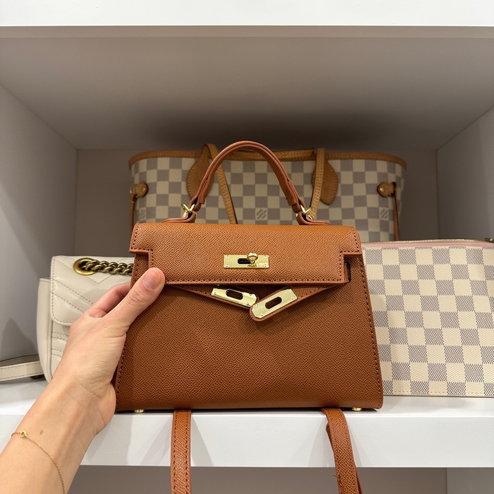 Brown mini bag